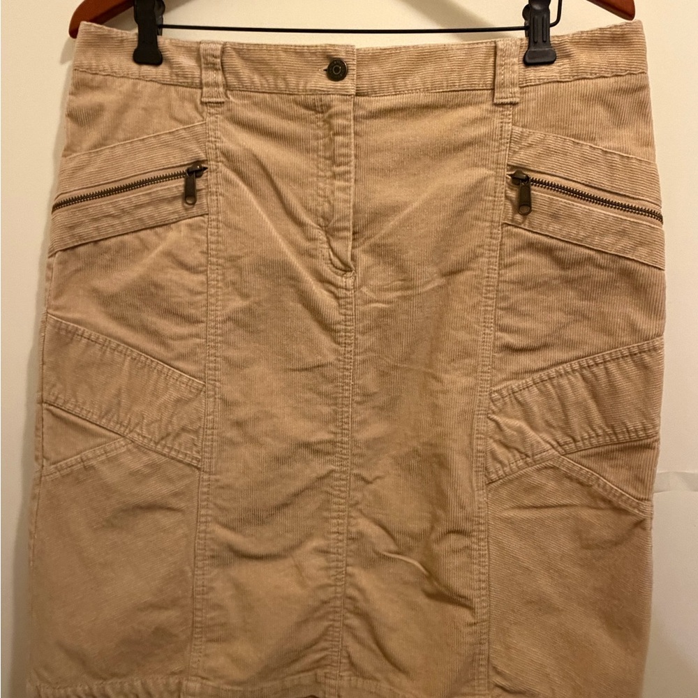 The Limited Tan Corduroy Pencil Skirt size 14
